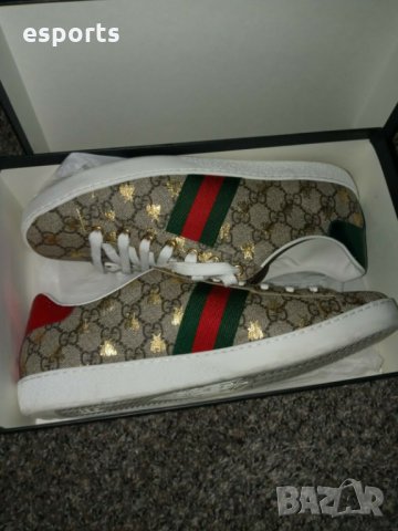 $778 Мъжки кецове Gucci Supreme Bee 45 EU,11 UK,11.5 US, снимка 5 - Кецове - 32968438