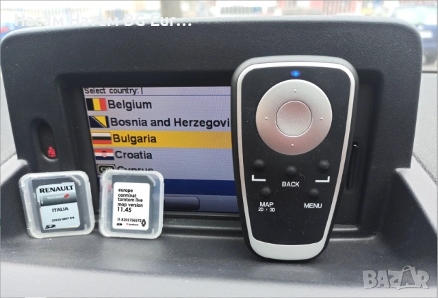 🚗 RENAULT TomTom R-LINK V 11.05 11.25 11.45 SD CARD Навигационна сд карта Zoe Captur Clio Twingo, снимка 2 - Навигация за кола - 35665828