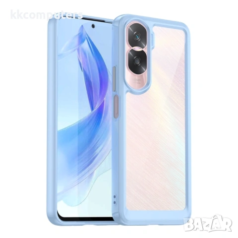 Honor 90 Lite Силиконов Калъф Transparent TPU и Протектор, снимка 2 - Калъфи, кейсове - 53140064