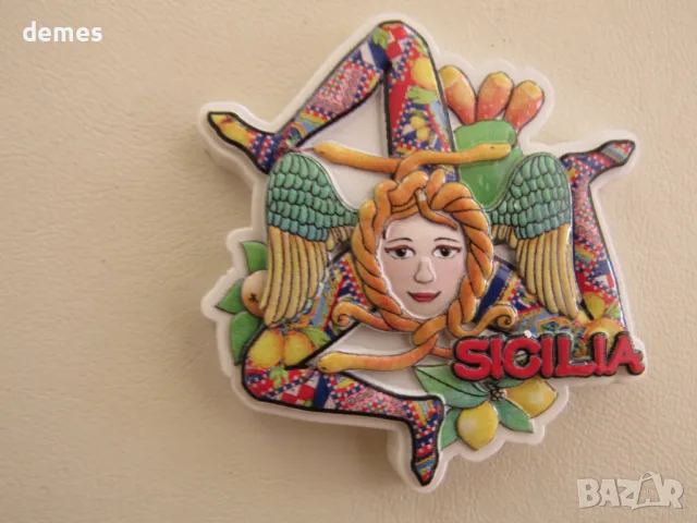 Магнит от Сицилия, Италия-1, снимка 2 - Колекции - 47857122