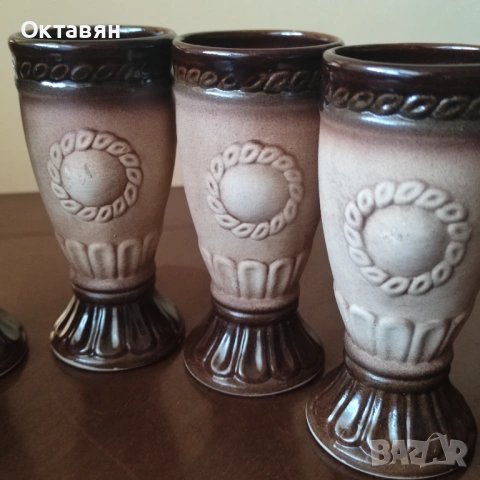 Керамичен сервиз за вино, ракия ,декантер, снимка 8 - Сервизи - 53217402