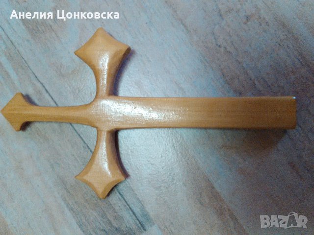 Ръчно изработен дървен кръст, снимка 4 - Сувенири от дърво - 34792428