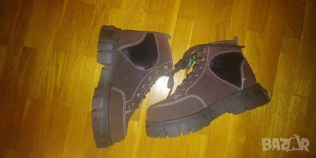 Нови, кафяви боти, номер 32, снимка 5 - Детски боти и ботуши - 43060269