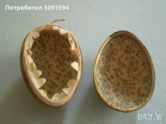 Папие маше старо яйце кутийка за великденска украса, снимка 7 - Антикварни и старинни предмети - 36896803