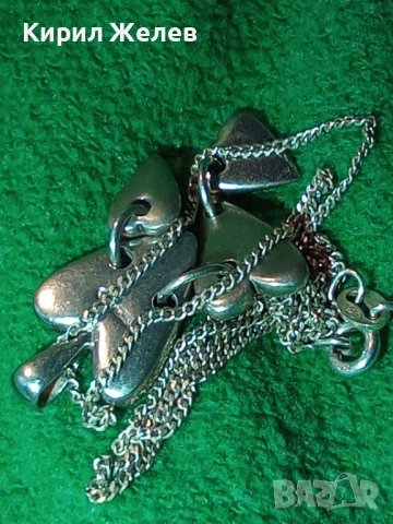 РОМАНТИЧНО ИТАЛИАНСКО СРЕБЪРНО АРТ КОЛИЕ със СЪРЧИЦА РОДИРАНО СРЕБРО 925 ДИЗАЙНЕРСКО БИЖУ 39909, снимка 2 - Колиета, медальони, синджири - 42855293