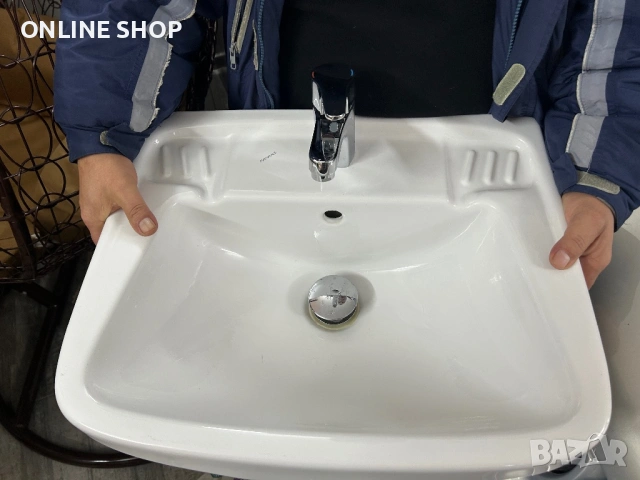 Комплект за баня - мивка, смесител и сифон, снимка 2 - Смесители - 53576683