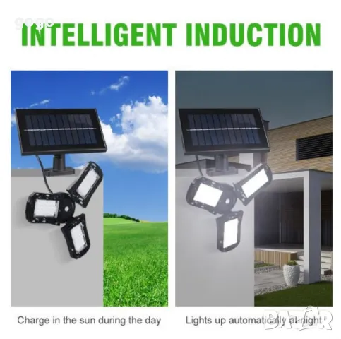 Слънчева соларна LED лампа за къмпинг и домакинство, снимка 6 - Соларни лампи - 48465379