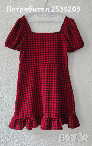Дамска карирана рокля ХЛ-2ХЛ, снимка 7 - Рокли - 52647680
