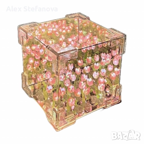 Очарователна нощна лампа лале – Многофункционално освежаване на вашето пространство, снимка 2 - Настолни лампи - 52837302