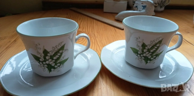 Двоен сет за кафе "Момина сълза", Ешенбах, Бавария , снимка 11 - Чаши - 53224770