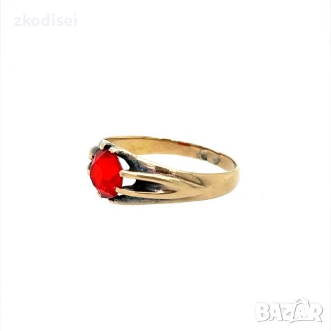 Златен дамски пръстен 3,27гр. размер:63 14кр. проба:585 модел:20585-1, снимка 2 - Пръстени - 43010979
