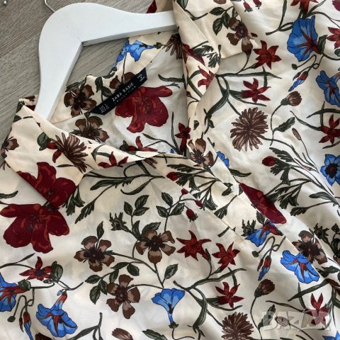 Дамска риза Zara с принт на цветя овърсайз, oversized флорална Зара oversize р. S/M/L, снимка 8 - Ризи - 43197548