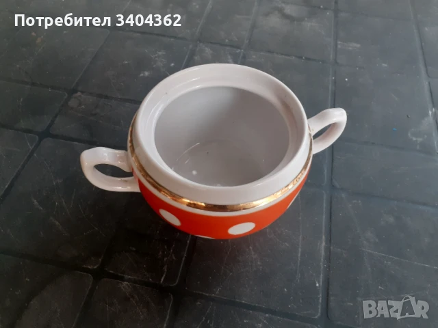 Купичка - руски порцелан с позлата, снимка 2 - Антикварни и старинни предмети - 50918500