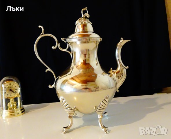 Английска бронзова кана,чайник 1.4 кг.,2 литра., снимка 4 - Антикварни и старинни предмети - 26268926