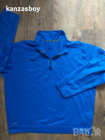 Nike Dri-Fit 1/2 Zip Top Mens - страхотна мъжка блуза, снимка 3 - Спортни дрехи, екипи - 36661353