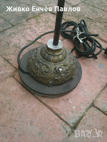 Стара емайл лампа, снимка 4 - Други ценни предмети - 48782315