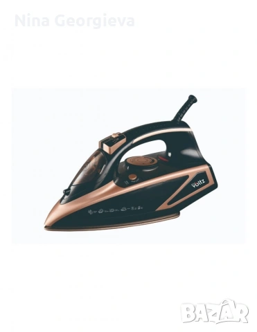 Ютия Voltz, 3000W, 420мл., Керамична плоча, Черна със златно