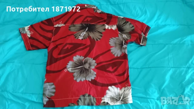 Продавам мъжка хавайска,памучна риза Quiksilver ,размер Л, снимка 7 - Ризи - 51343321