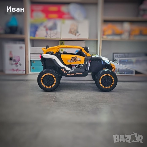 ТОП ЦЕНА!НОВО!Акумулаторен джип Kansas WHITE с 24V батерия,EVA гуми,4x4,USB, снимка 6 - Електрически играчки - 51764872