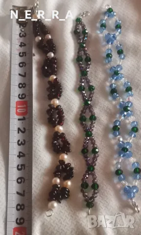 Гривни от кристали и естествени камъни, снимка 4 - Гривни - 49482531