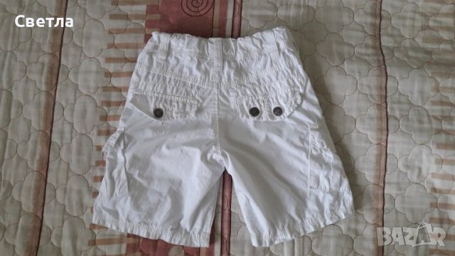 Памучно бяло панталонче за ръст 98-104 см., снимка 2 - Детски къси панталони - 37687125