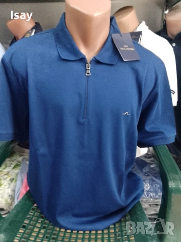 Мъжка тениска Паул Шарк в тъмно син цвят 2ХЛ последен размер , снимка 6 - Тениски - 52376837