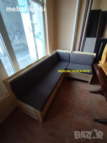 КУХНЕНСКИ ЪГЪЛ МАСИВ РАЗТЕГАТЕЛЕН,С РАКЛИ.НАЛИЧЕН!, снимка 4 - Дивани и мека мебел - 20714377