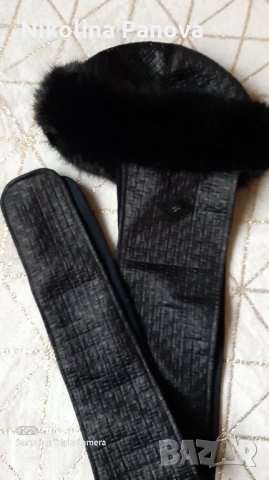 Зимна кожена шапка, снимка 5 - Шапки - 35420651