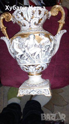 Вази - порцелованови- Капо Ди Монте , снимка 5 - Антикварни и старинни предмети - 32344322