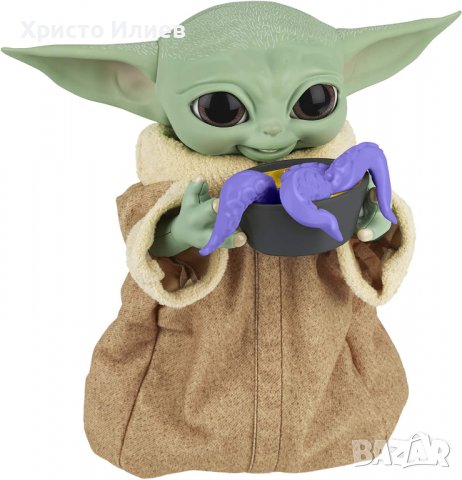Star Wars Интерактивна играчка Мандалориан Бебе Йода Galactic Grogu, снимка 3 - Музикални играчки - 39362406