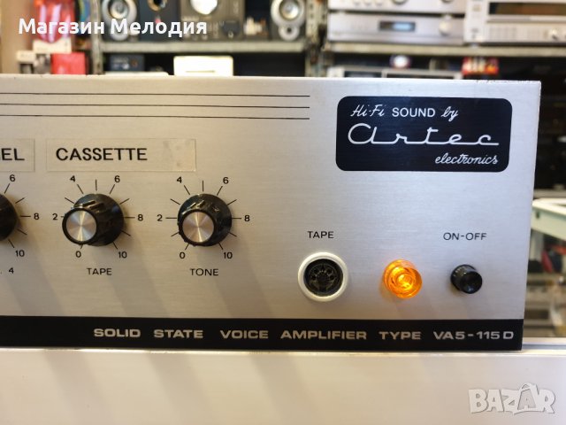 Гласов усилвател ARTEC VA5-115D Има 4 микрофонни входа и един линеен., снимка 4 - Ресийвъри, усилватели, смесителни пултове - 37601479