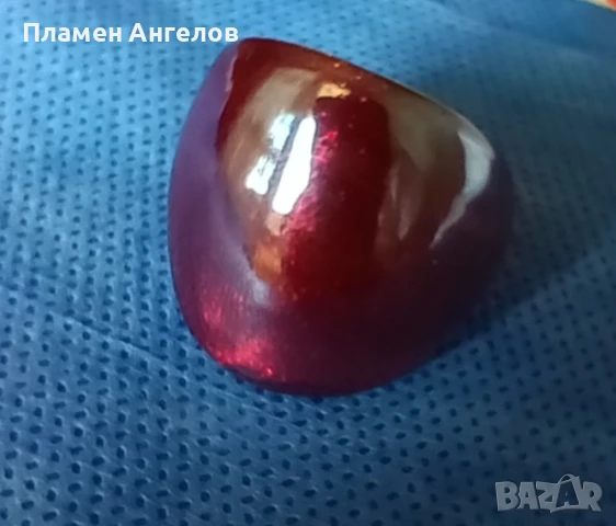 Стъклен пръстен, снимка 4 - Пръстени - 51083278