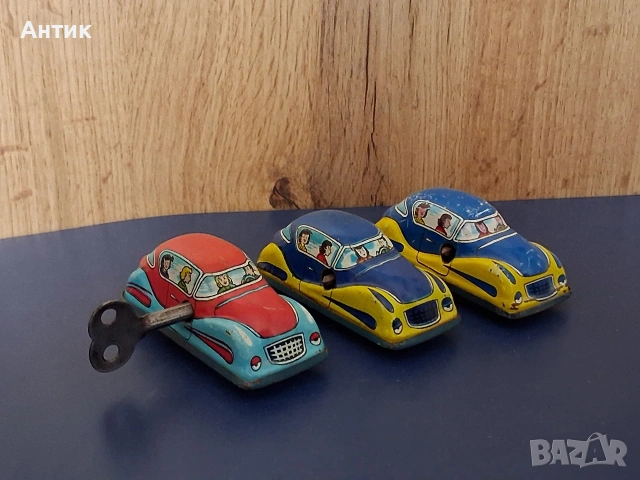 Стари Метални Механични Играчки Автомобилчета от Соца, снимка 8 - Колекции - 53441116