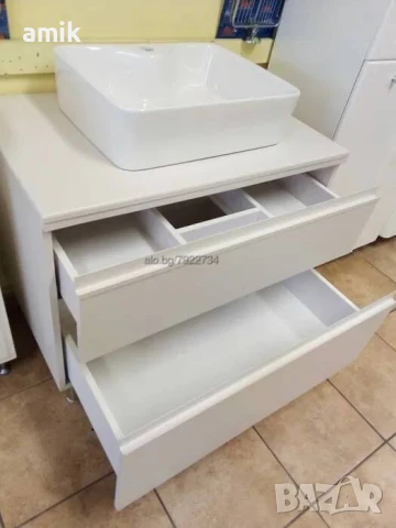 Шкаф за баня долна част 80см, ПВЦ, снимка 3 - Шкафове - 50683050