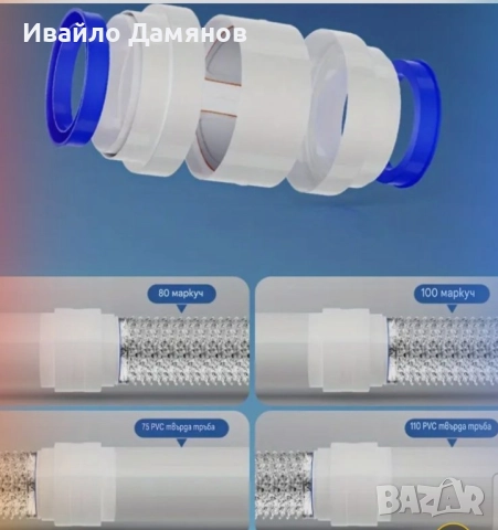 Възвратна клапа за въздуховод. Клапа за аспиратор. Преходник за въздуховод. Клапа против миризми, снимка 3 - Други стоки за дома - 51924709