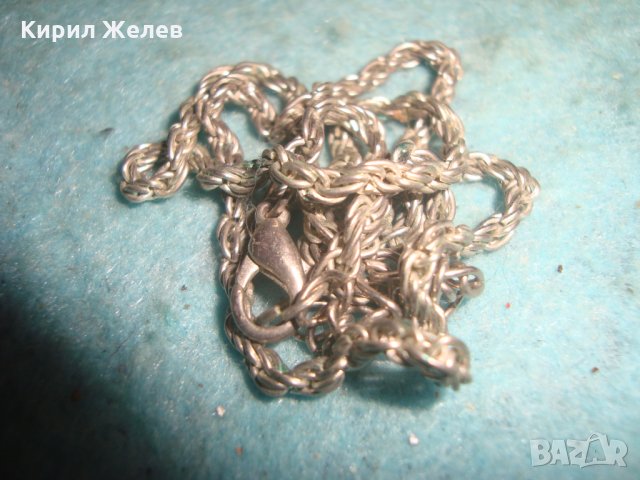 ПОСРЕБРЕНА ВИНТДЖ РЕТРО ПЛЕТКА ВЕРИЖКА ЛАНЕЦ КОЛИЕ 872гр, снимка 5 - Колиета, медальони, синджири - 35322781