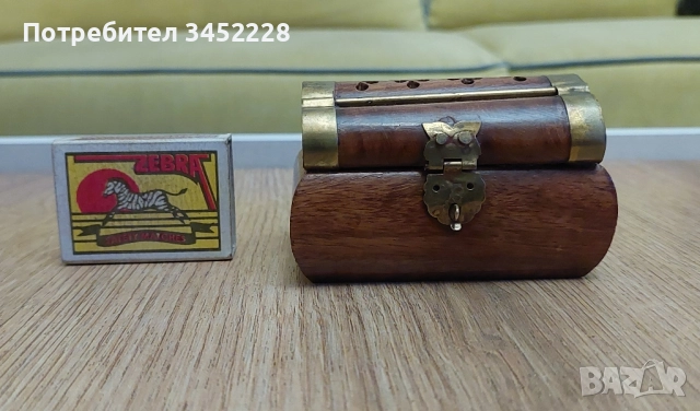 кутийка дървена обков месинг за ценители , снимка 7 - Декорация за дома - 52324175