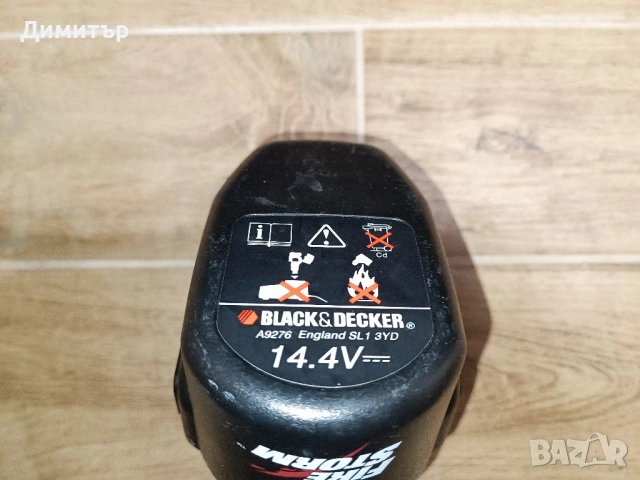 Black & Decker 14.4V Ni-Cd батерия, снимка 4 - Винтоверти - 52370363