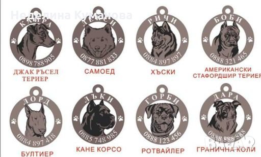 Медальони за кучета , снимка 7 - За кучета - 28101015