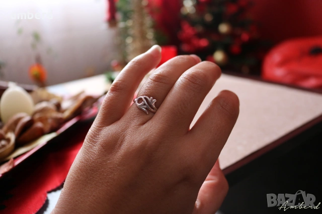 Сребърен пръстен - модел R013, снимка 3 - Пръстени - 53437034