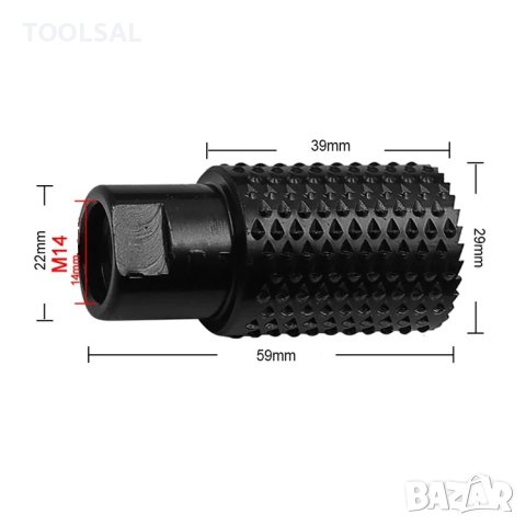 Шлайфгрифер цилиндричен за дърво за ъглошлайф ф29, снимка 3 - Други инструменти - 43614480