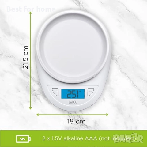 Laica - KS1019 - Кухненска везна, снимка 5 - Електронни везни - 51877444