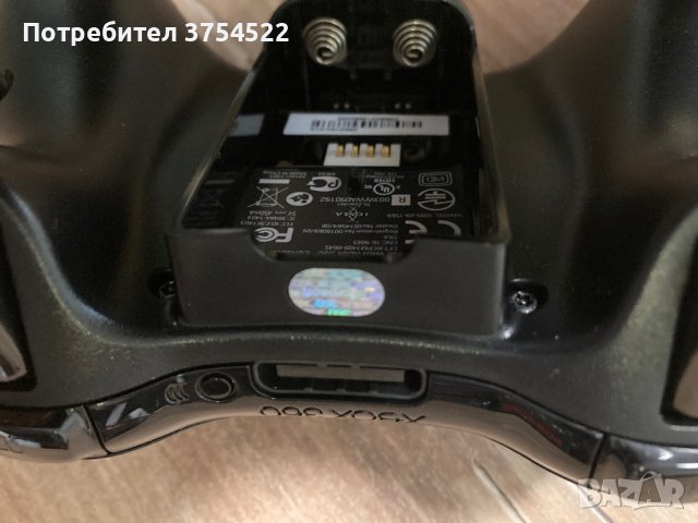 БЕЗЖИЧЕН ГЕЙМПАД - XBOX 360 WIRELESS CONTROLLER BLACK Оригинален , снимка 7 - Джойстици и геймпадове - 43831500