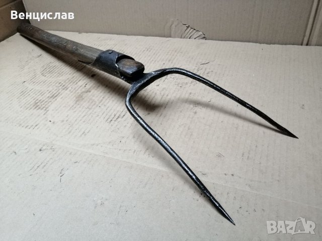 Стара Кована Двурога Вила. , снимка 6 - Антикварни и старинни предмети - 36905033