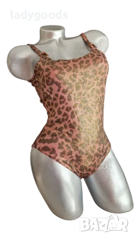 -20% ! Цял,дамски бански костюм-леопард с блясък.Два цвята., снимка 7 - Бански костюми - 50506550