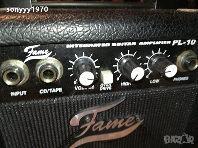 fame pl-10 amplifier 23х23х14см 2806212047, снимка 8 - Ресийвъри, усилватели, смесителни пултове - 33361117