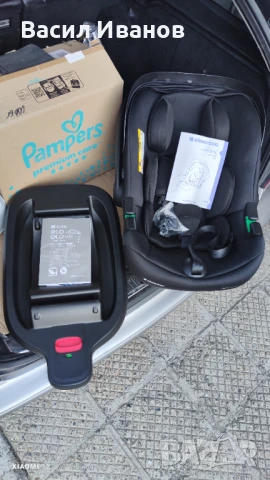 Стол-кошница за кола+изофикс база, снимка 1