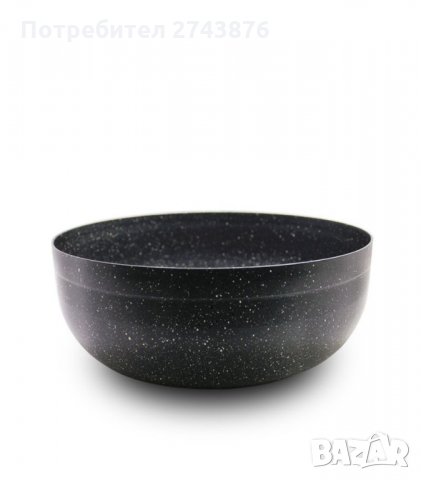 Кръгла дълбока тава EK-30GMN-Мраморно покритие,Обем 7.4л.,Диаметър 30см.