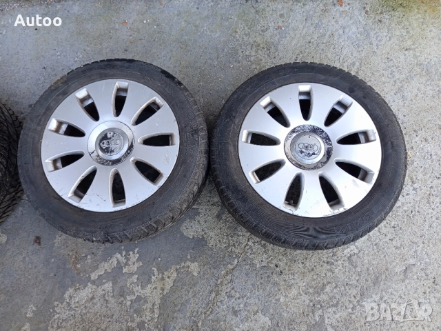 Джанти с гуми за Ауди 5х112 с зимни гуми , снимка 2 - Гуми и джанти - 52659302