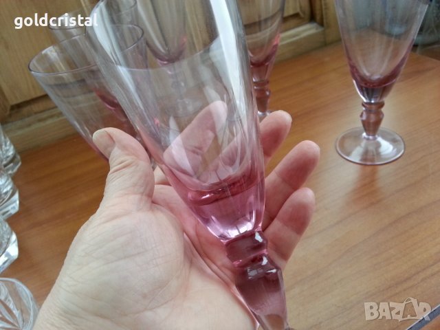 Ретро чаши цветно стъкло, снимка 2 - Други ценни предмети - 38186361